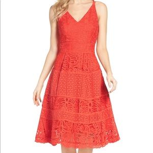 Adelyn Rae Fit and Flare Midi Dress